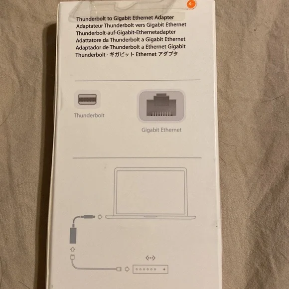 Apple Thunderbolt to Gigabit Ethernet Adapter - Discounted Shipping - Picture 2 of 2
